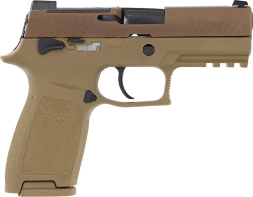 Sig Sauer P320-M18 9mm pistol coyote tan optic-ready