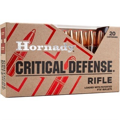 Hornady Critical Defense .223 Remington 55-grain FTX ammunition 20rd box