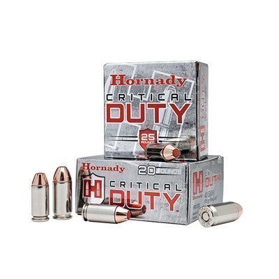 Hornady Critical Duty .40 S&W 175-grain FlexLock polymer-tipped ammunition