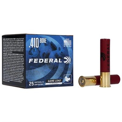 Federal Game-Shok Upland Hi-Brass .410 Bore #7.5 lead shot ammunition