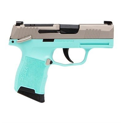 Sig Sauer P365 Micro-Comp .380 ACP 3.1in optic-ready pistol Robin's Egg Blue grip