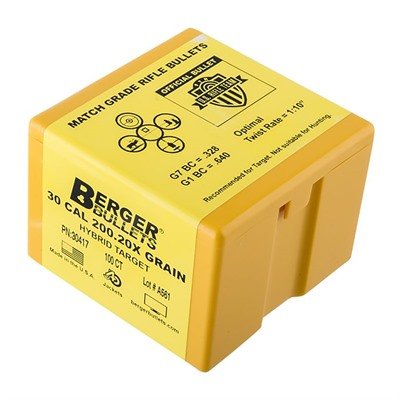 HYBRID TARGET 30 CALIBER (0.308'') 200.20X HYBRID BT 500/BX