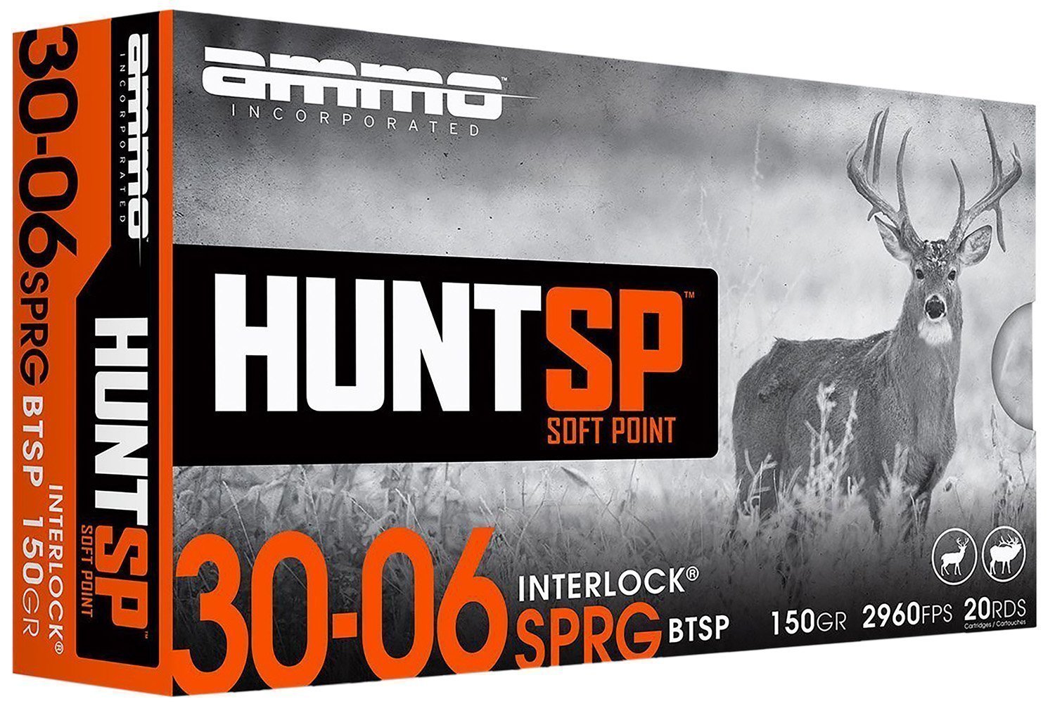Ammo Inc Hunt SP 30-06 Springfield 150-grain InterLock Soft Point ammunition