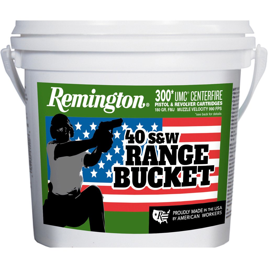 Remington UMC Range Bucket .40 S&W 180-grain FMJ ammunition