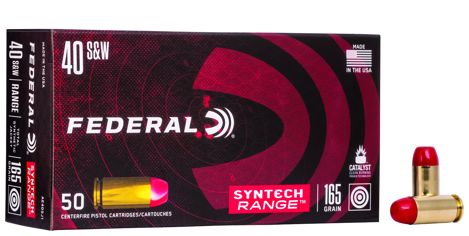 Federal American Eagle Syntech .40 S&W 165-grain TSJ ammunition