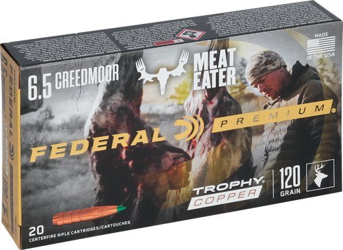 Federal Premium 6.5mm Creedmoor 120 gr Trophy Copper ammunition 20rd