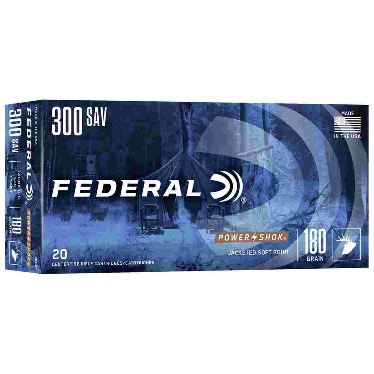Federal Power-Shok .300 Savage 180-grain Soft Point ammunition