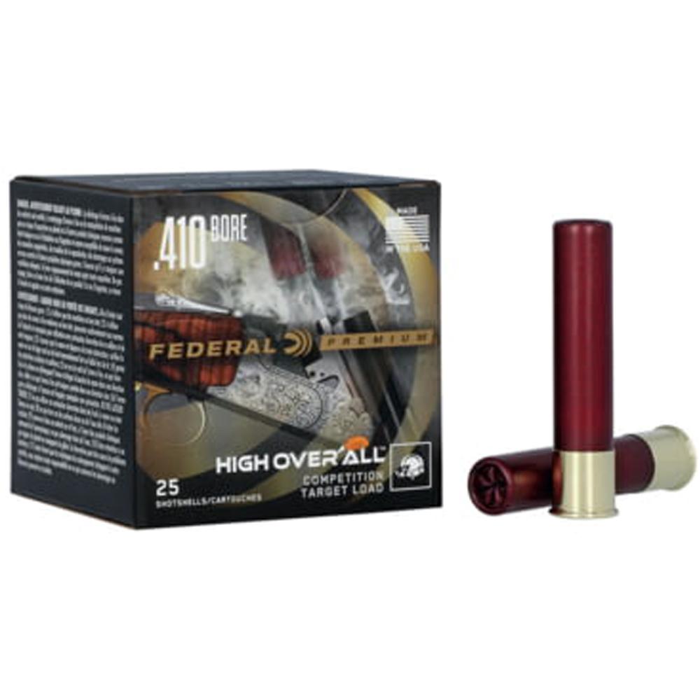 Federal Premium High Over All .410 Bore 2.5 in 1/2 oz #8 shot ammunition