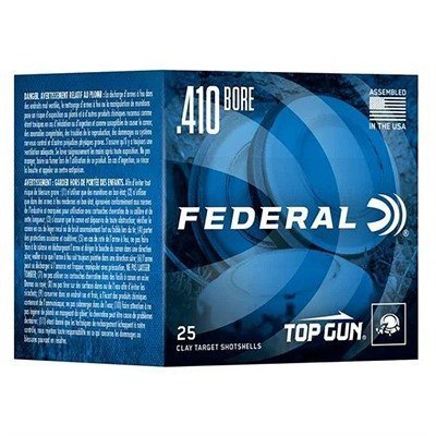 Federal Top Gun .410 Bore 2-1/2" 1/2 oz #9 Shot 25 rounds