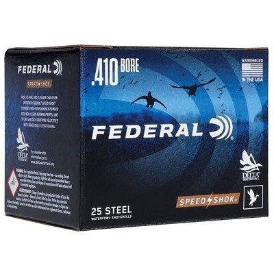 Federal Speed-Shok .410 Bore 3 in #6 steel shot 25 rounds