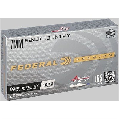 Federal Premium Terminal Ascent 7mm Backcountry 155-grain polymer-tipped ammunition