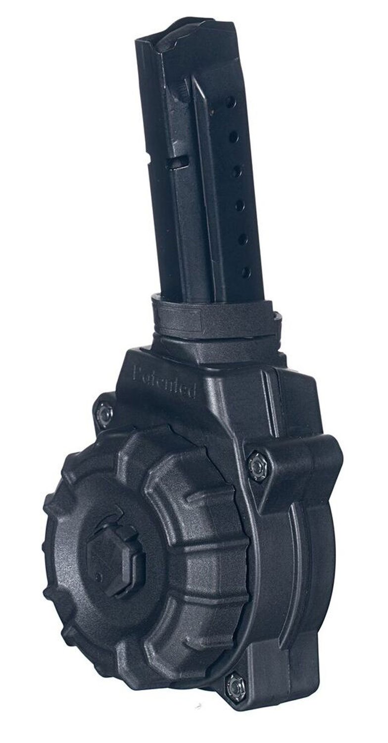 ProMag DRMA27 Standard 30rd Drum 9mm Luger Compatible w/ Glock 17/19 Black DuPont Zytel Polymer