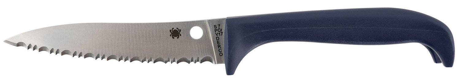 Spyderco K20SPR Counter Puppy fixed serrated knife 3.48-inch blade