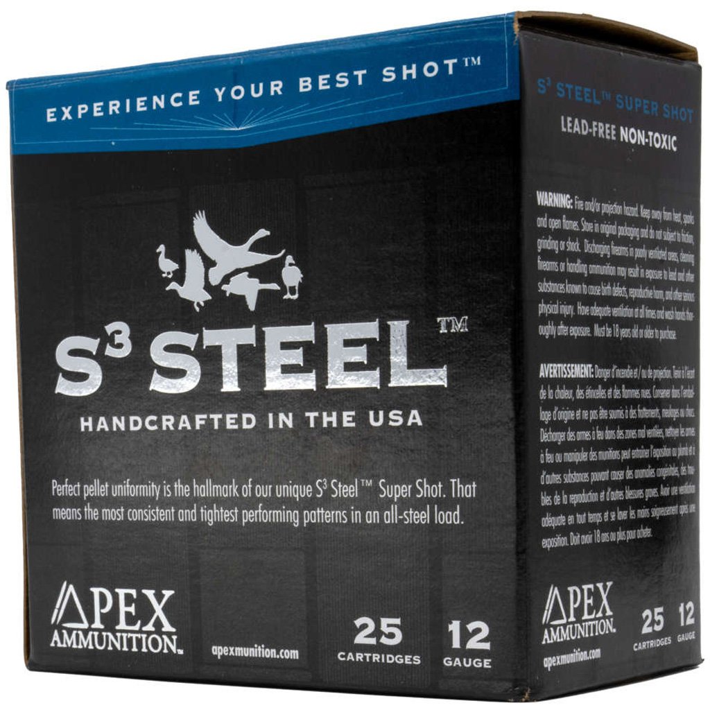 Apex Waterfowl S3 12 ga 3in 1-1/4oz BB steel shotgun ammo
