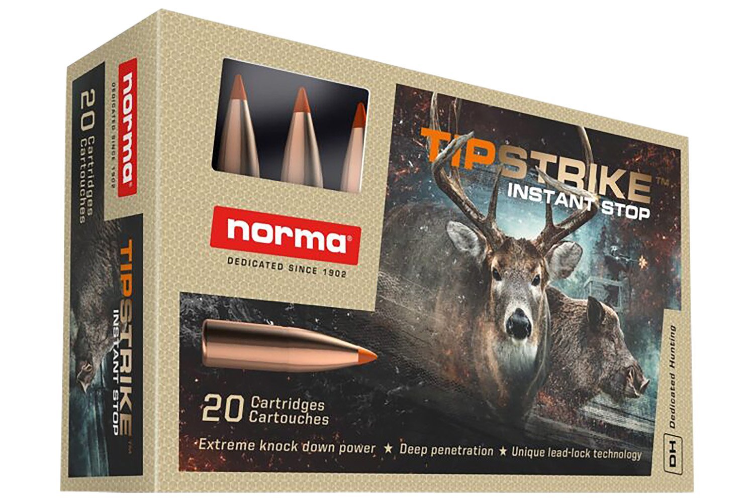Norma TipStrike .280 Rem 160 grain Polymer Tip rifle ammunition