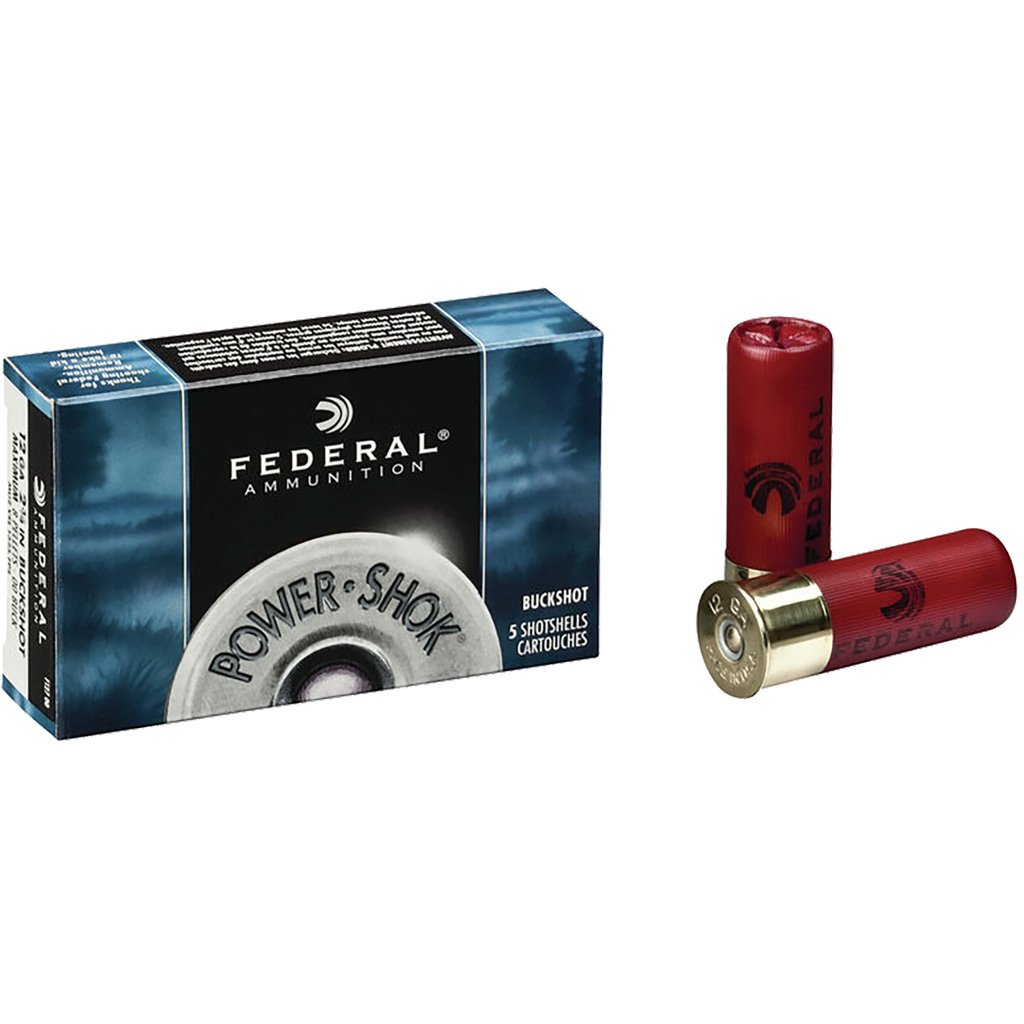 Federal Power-Shok 16 Gauge 2.75-inch #1 Buckshot 12-pellet ammunition