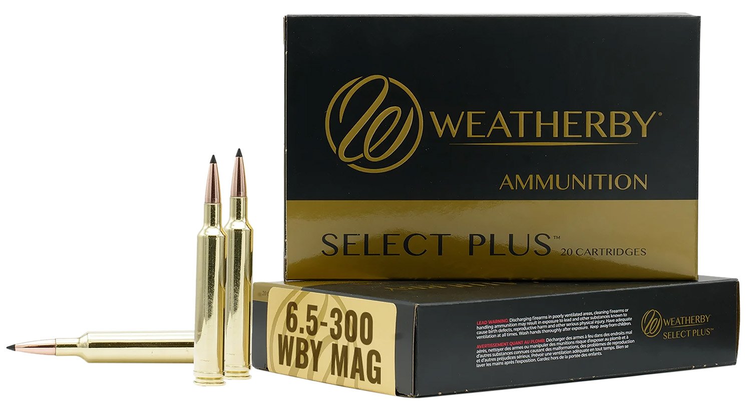 Weatherby Select 6.5x300 Weatherby Mag 140-grain Jacketed Soft Point (InterLock) ammunition