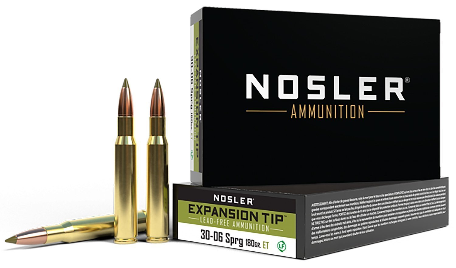 Nosler 40037 E-Tip .30-06 Springfield 180-grain Lead-Free ammunition