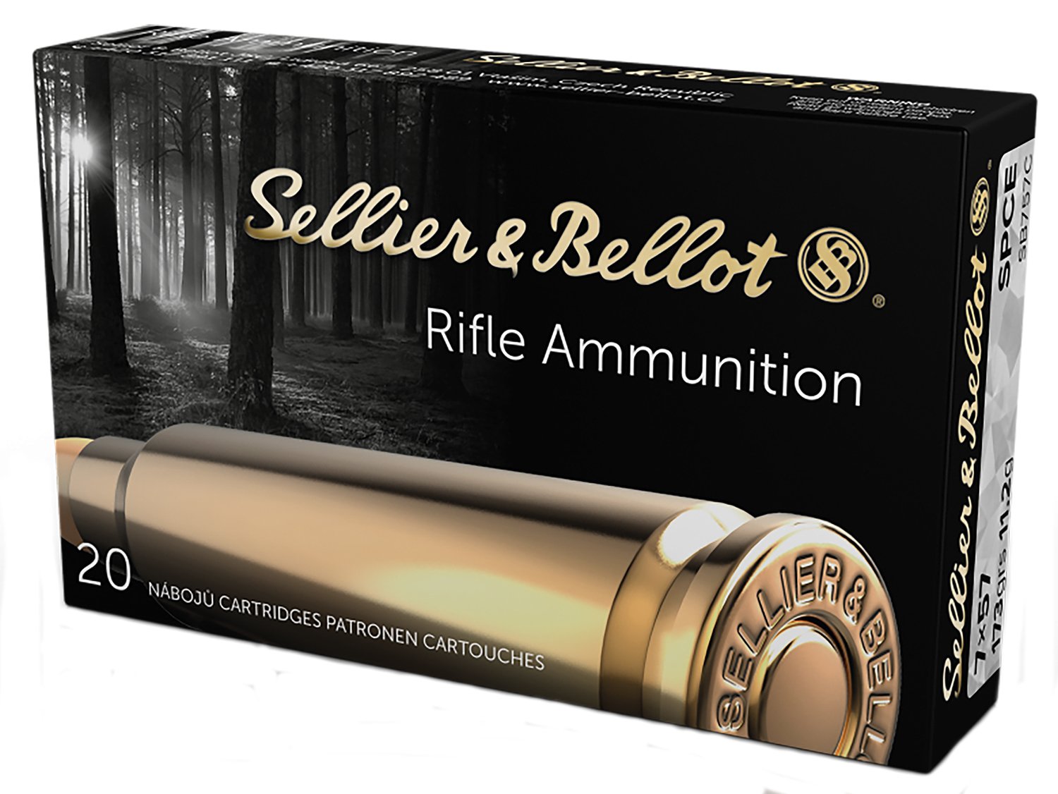 Sellier & Bellot SB757C 7x57mm Mauser 173-grain Jacketed Soft Point Cutting Edge ammunition
