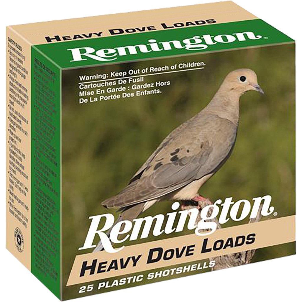 Remington Heavy Dove Loads 12 Gauge 2-3/4in 1-1/8oz #8 lead shot 25rd box