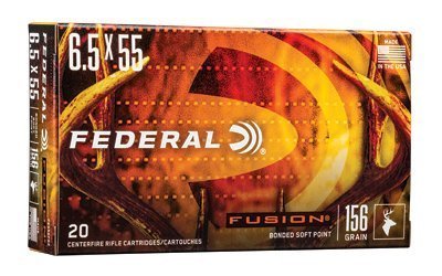Federal Ammunition Fusion 6.5X55 Swedish 156Gr Soft Point ammunition