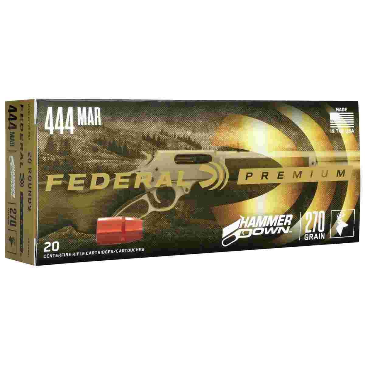 Federal HammerDown .444 Marlin 270-grain Bonded Soft Point ammunition