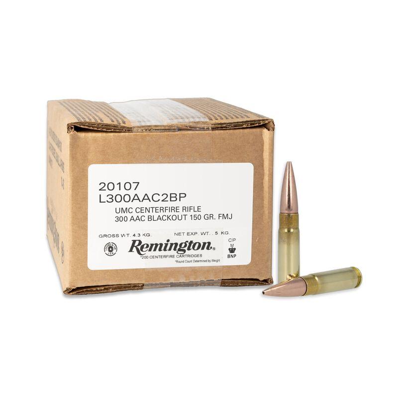 Remington UMC 300 AAC Blackout 150-grain FMJ ammunition 200-count