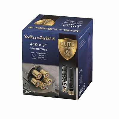 Sellier & Bellot SB410SDB .410 Bore 3" 000 Buck buckshot ammunition 25-count