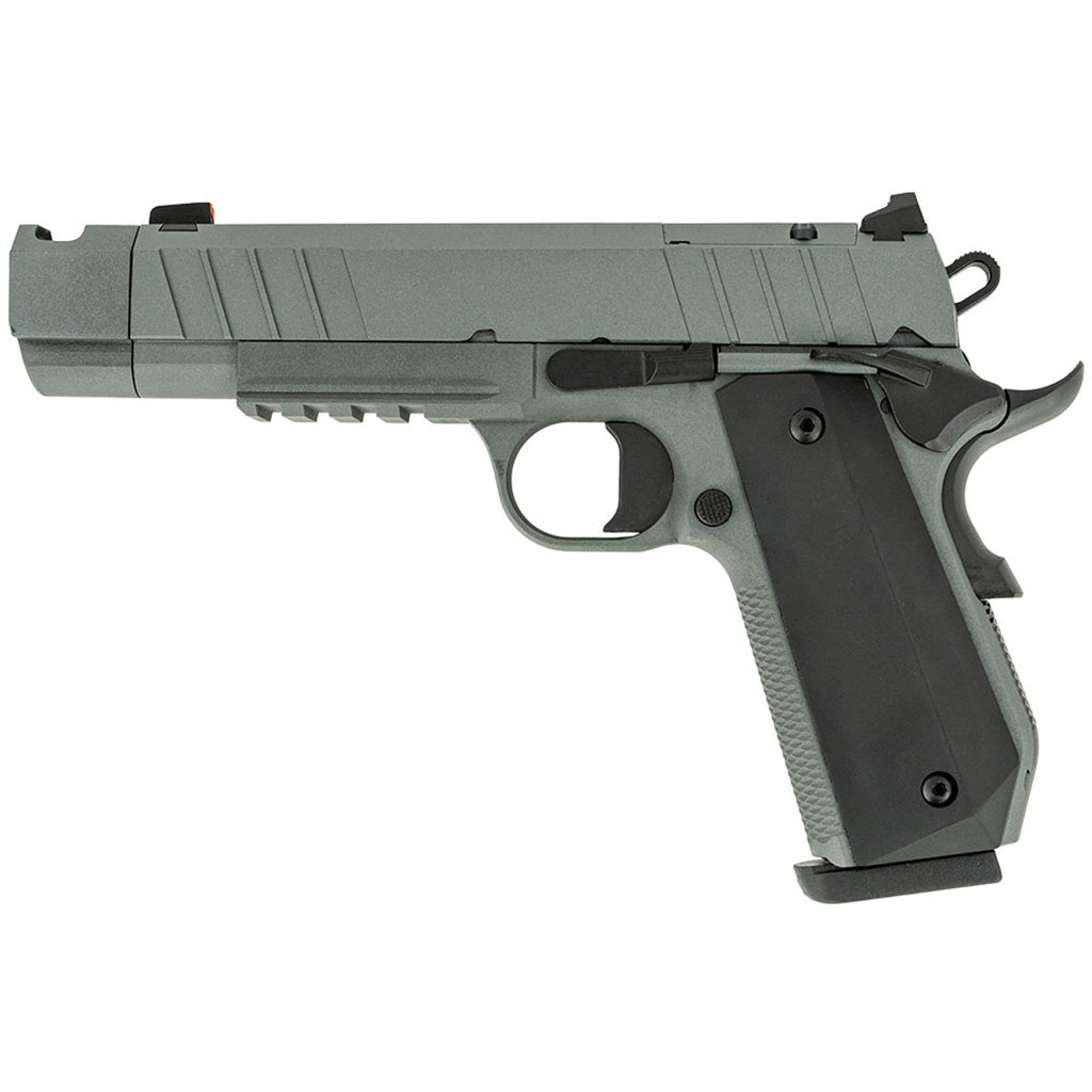 SDS B45BA NSSF C Pistol 45 ACP 4.25 in. Nickle 8rd.