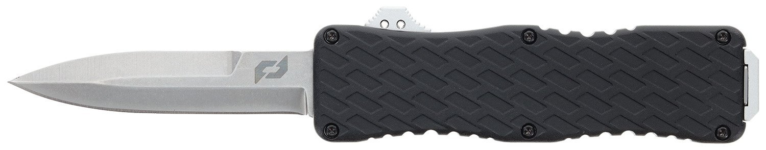 Schrade 1135967 Uproar  D/A OTF Bayonet Plain Satin D2 Steel Blade 4.25" Aluminum Handle