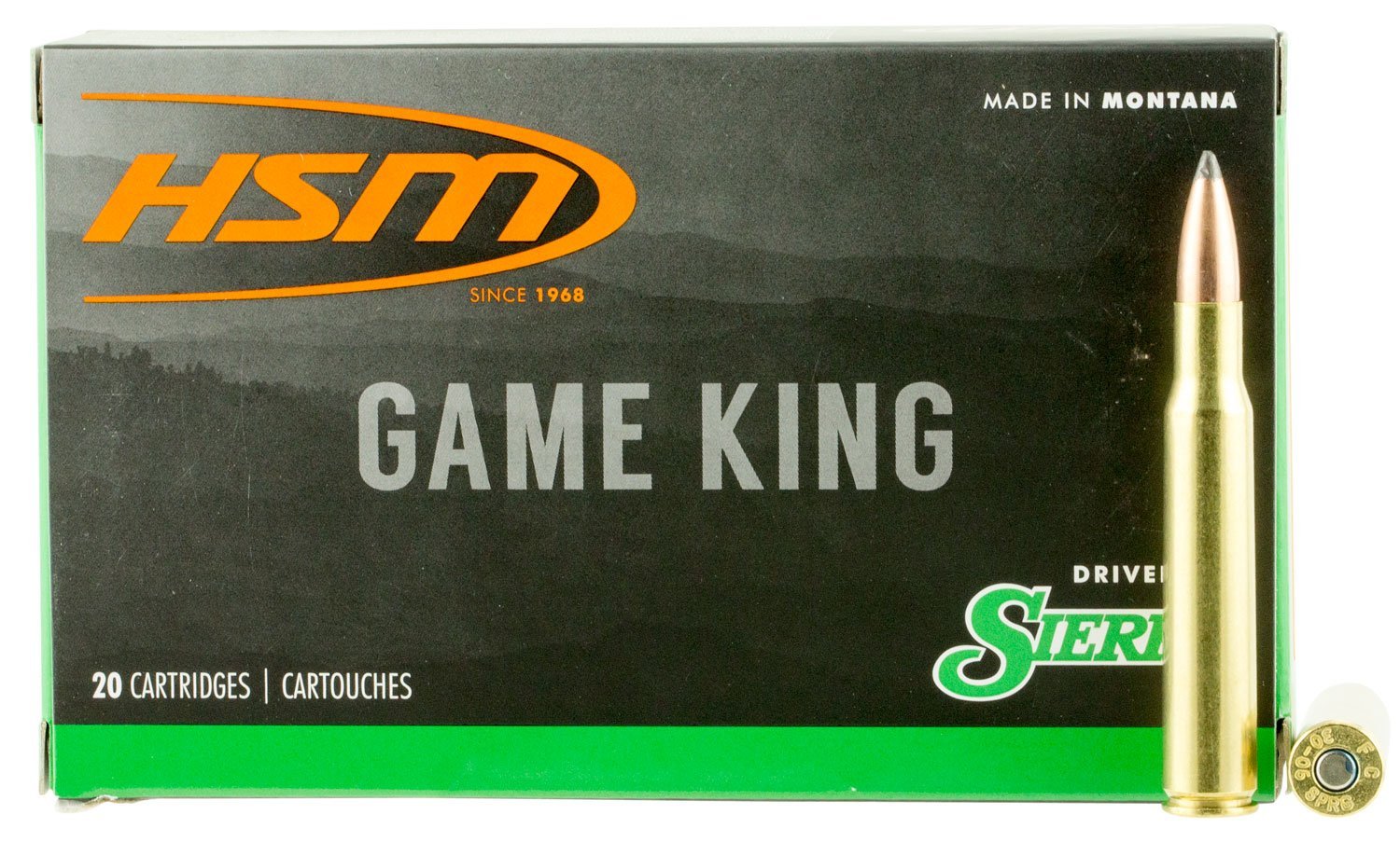 HSM Game King .300 RUM 180-grain Sierra GameKing Spitzer Boat Tail ammunition