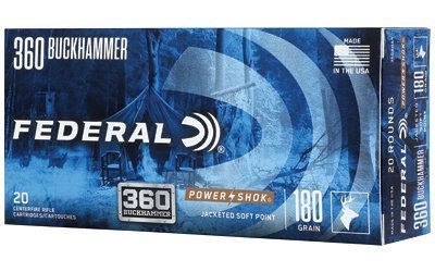 Federal Power-Shok 360 Buckhammer 180-grain Jacketed Soft Point ammunition