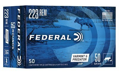 Federal American Eagle Varmint & Predator .223 Rem 50-grain JHP ammunition box