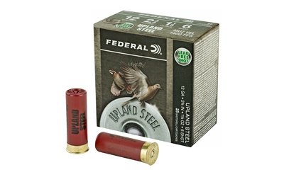 Federal Upland Steel 12 Gauge 2-3/4 in 1-1/8 oz #6 steel shot ammunition