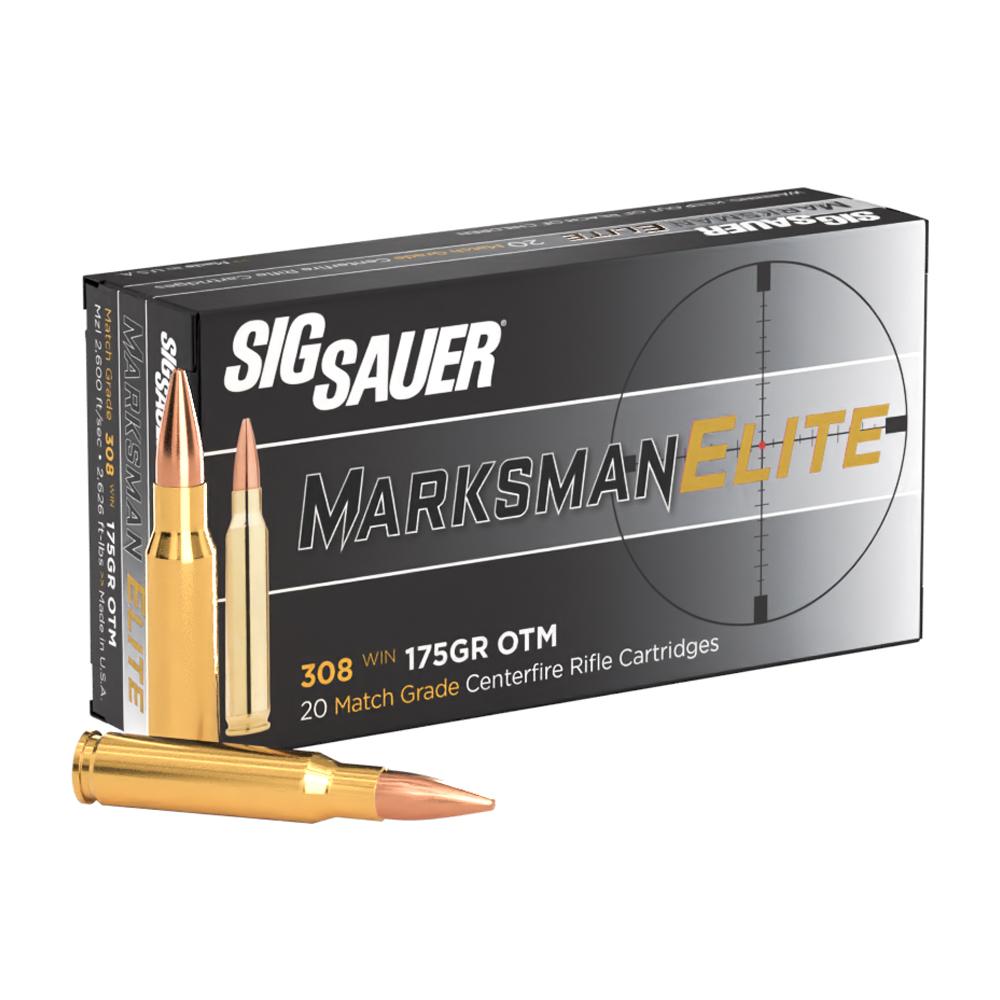 Sig Sauer Elite Match .308 Win 175-grain Open Tip Match (OTM) ammunition 20-round box
