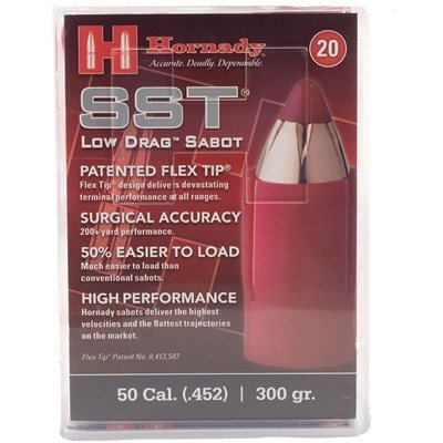 50 CAL SABOT/45 CAL 300GR LOW DRAG SST 20/BOX