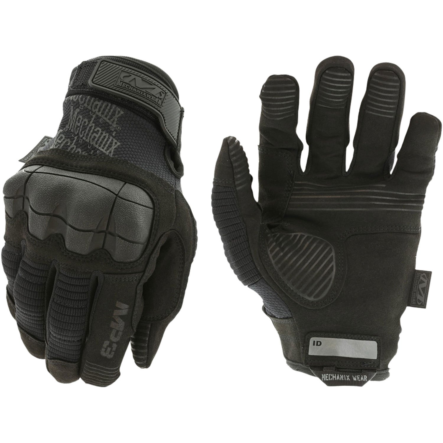 Mechanix Wear MP355008 M-Pact 3  Black Synthetic Leather Small Velcro Closure