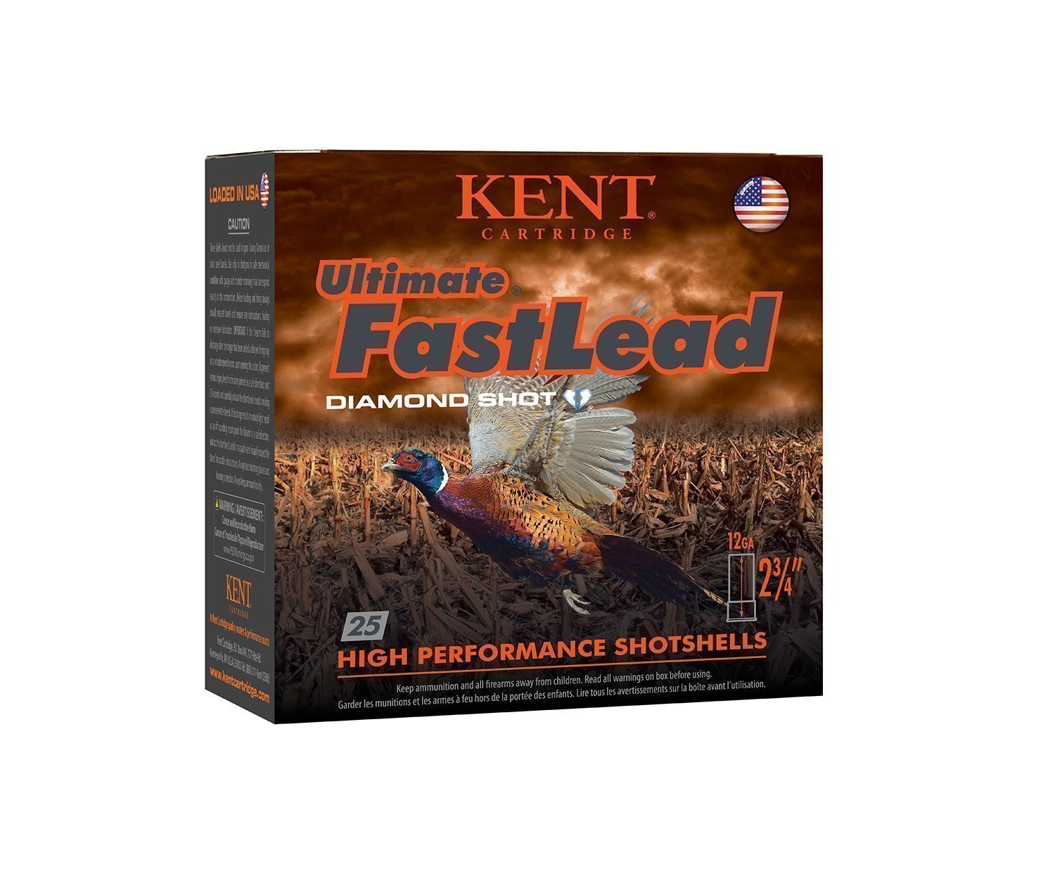Kent Cartridge K122UFL406 Ultimate Fast Lead 12Gauge 2.75" 1 3/8oz 6Shot 25 Per Box/10 Case