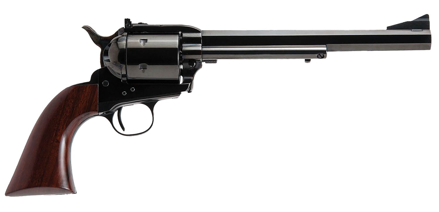 Cimarron CA360 Bad Boy  44 Rem Mag 6 Shot 8" Blued Octagon/Rifled Steel Barrel, Blued Cylinder, Blued Steel Frame, Walnut Army Grip, Exposed Hammer