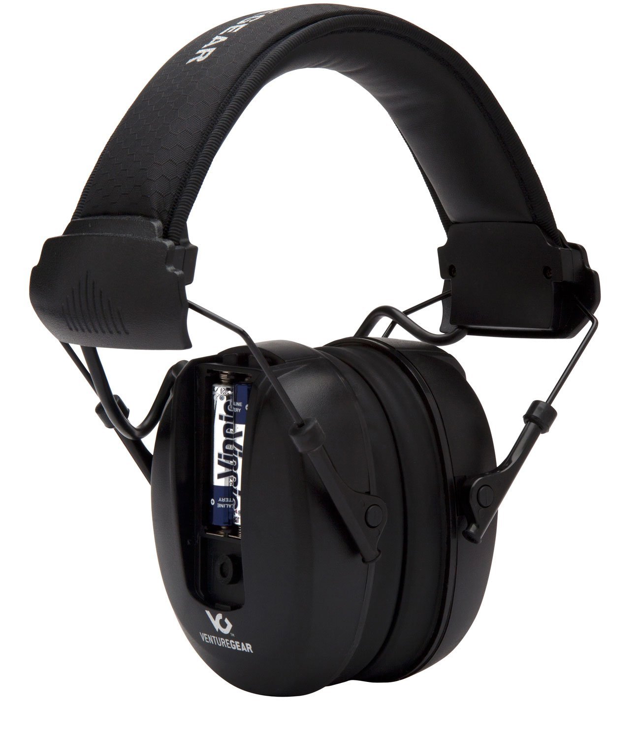 Pyramex VGPME10 Venture Gear Clandestine Electronic Muff 24 dB Over the Head Black Adult 1 Pair