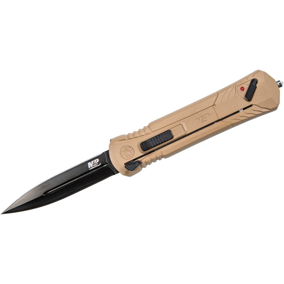 Smith & Wesson M&P Spear Tip OTF Automatic Knife 3 7/10"  Blade FDE