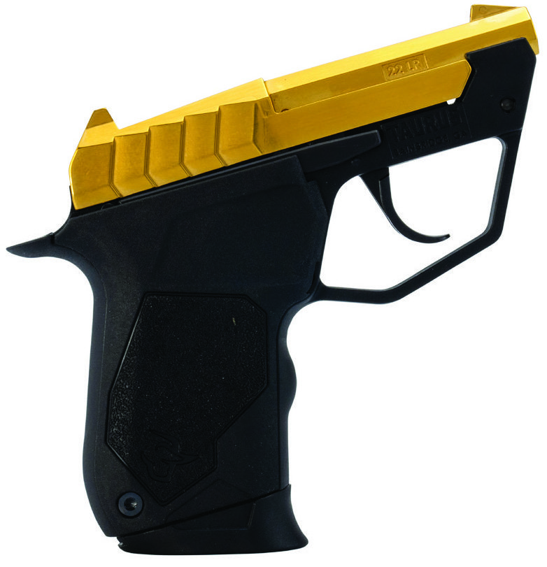 22 TUC .22LR 2.5" Fixed Gold/Blk 9-rd