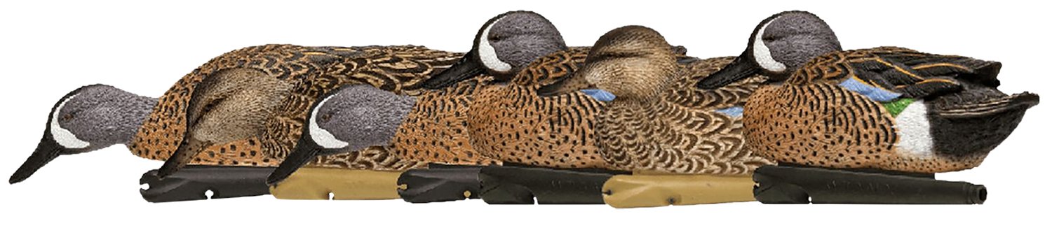 Avian X AVXAVX8080 Topflight Blue-Winged Floating Teal Decoys Multi-Colored-6 Pack
