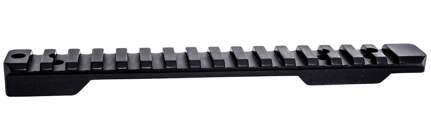 Weatherby P00252706 Picatinny Rail  Black Hardcoat Anodized Alloy Weatherby Mark V Standard 6-Lug Action