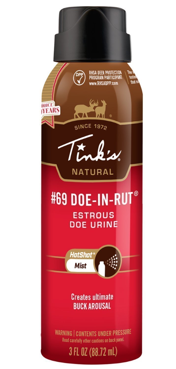 Tinks W5310 #69 Hot Shot Deer Attractant Doe In Estrus Scent 3 oz Aerosol