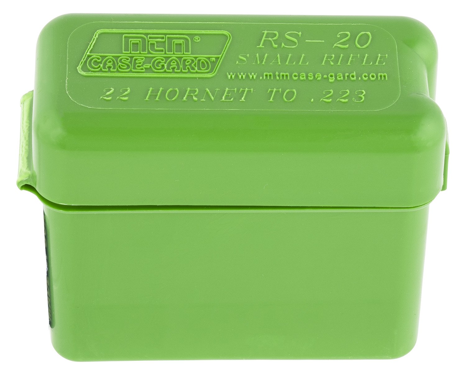 MTM Case-Gard RL2010 Ammo Box Belt Style Multi Caliber Green Polypropylene 20rd