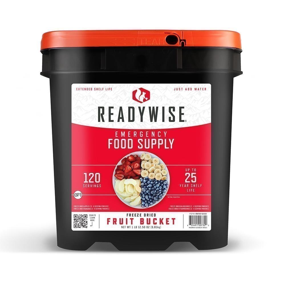 Readywise Freeze Dried Fruit Bucket 120 Servings