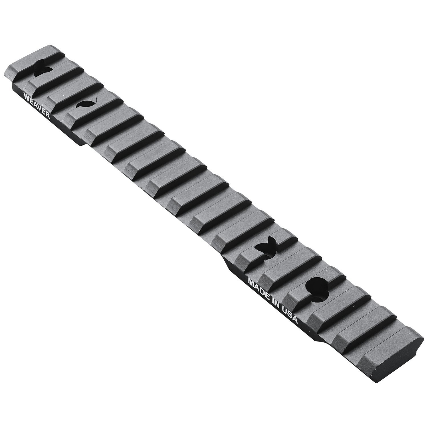 Weaver Mounts 99473 Multi-Slot Base  Extended Black Anodized Aluminum Fits Browning AB3 Short Action