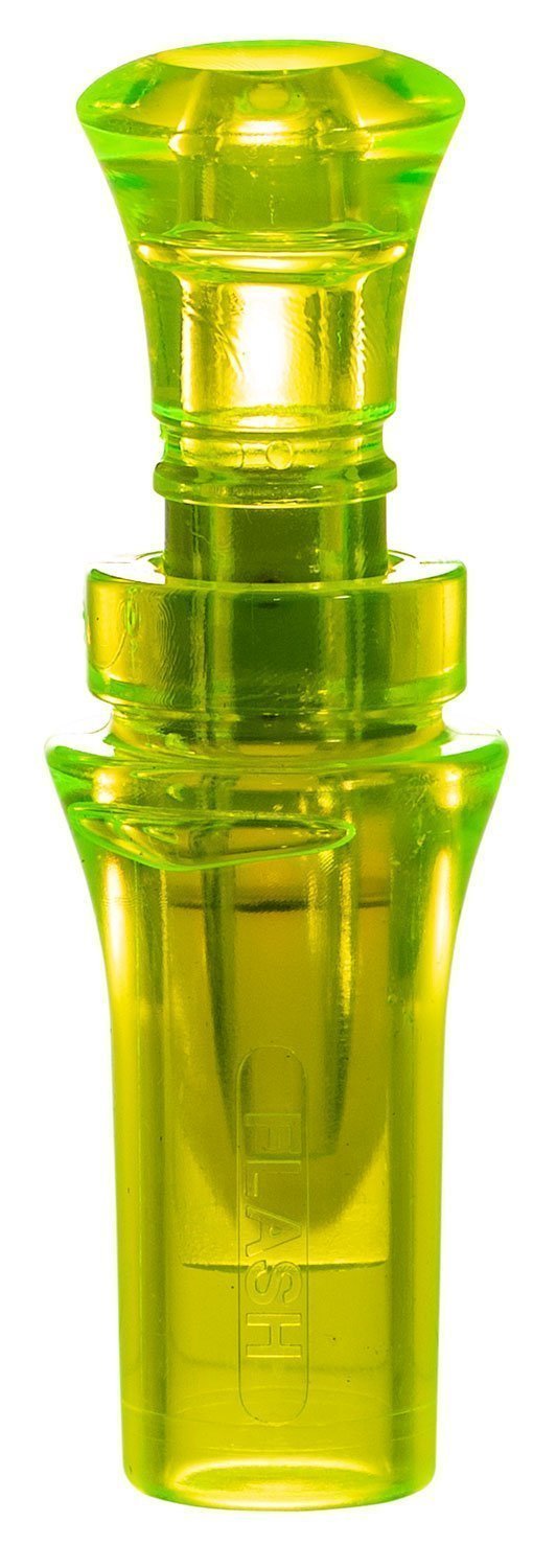 Duck Commander DCFLASH Flash  Open Call Double Reed Mallard Hen Sounds Attracts Ducks Yellow Acrylic