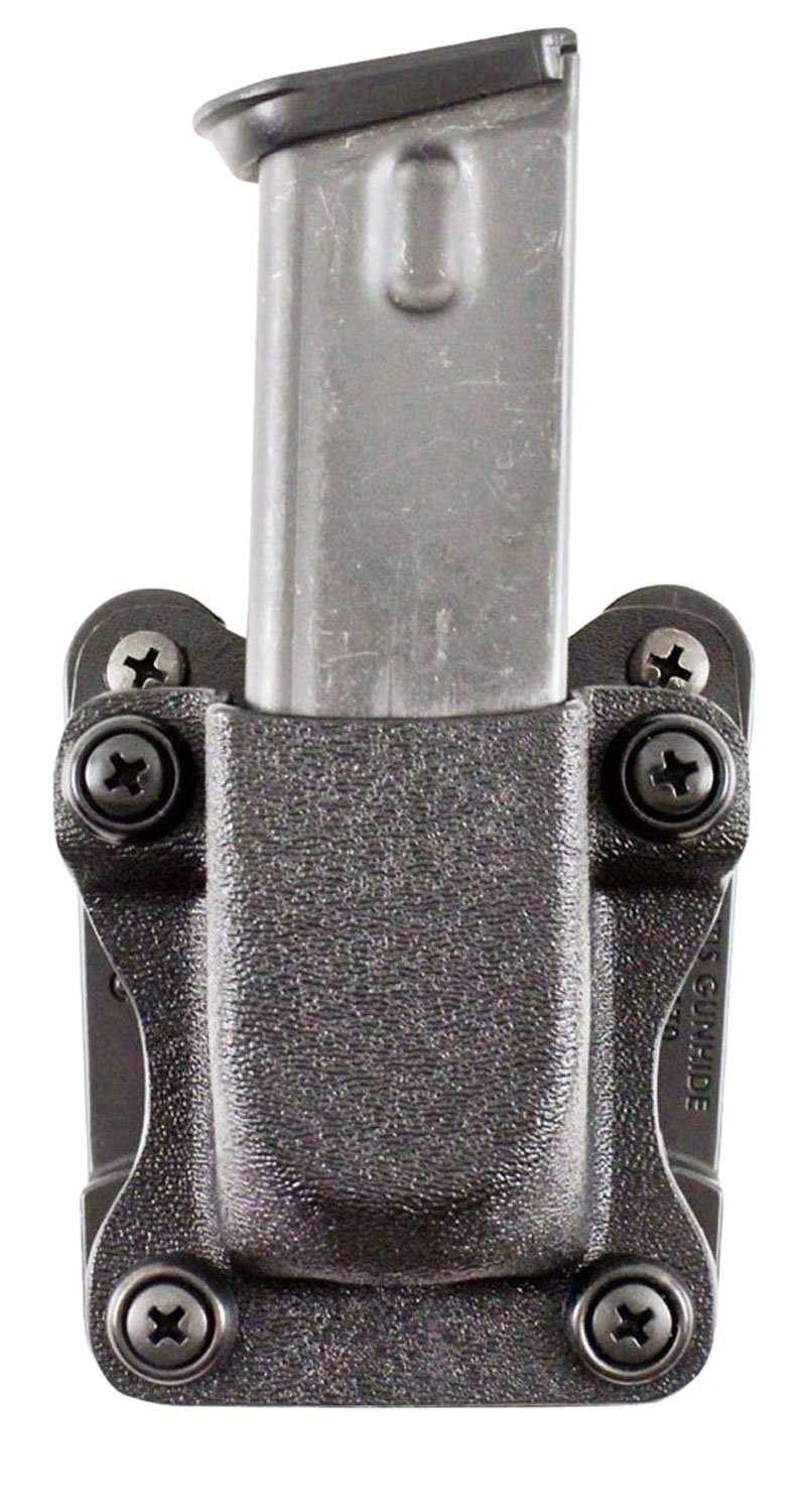 DeSantis Gunhide A86KJKKZ0 Quantico Single Mag Pouch OWB Black Kydex, Belt Clip Fits Belts Up To 1.50" Wide, Compatible w/Sig P365, Ambidextrous